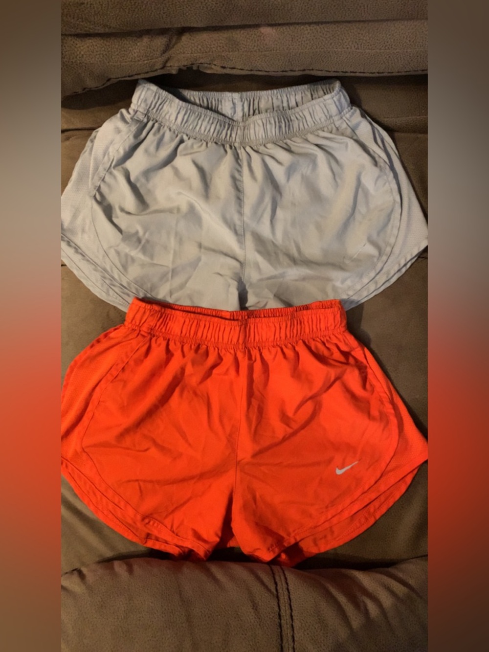 Nike Bright Orange Dri-FIT Athletic Shorts